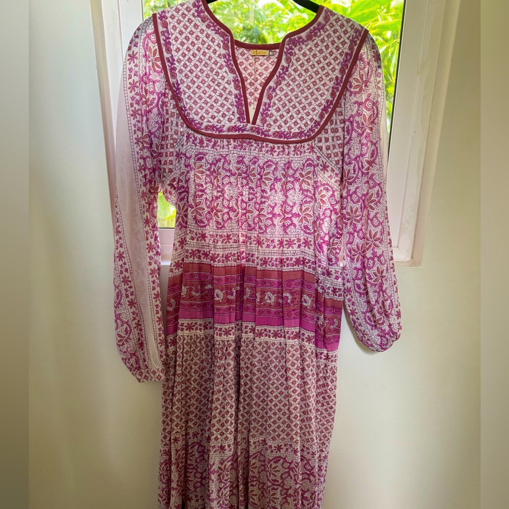 Matta midi dress quilted lapel NWT medium